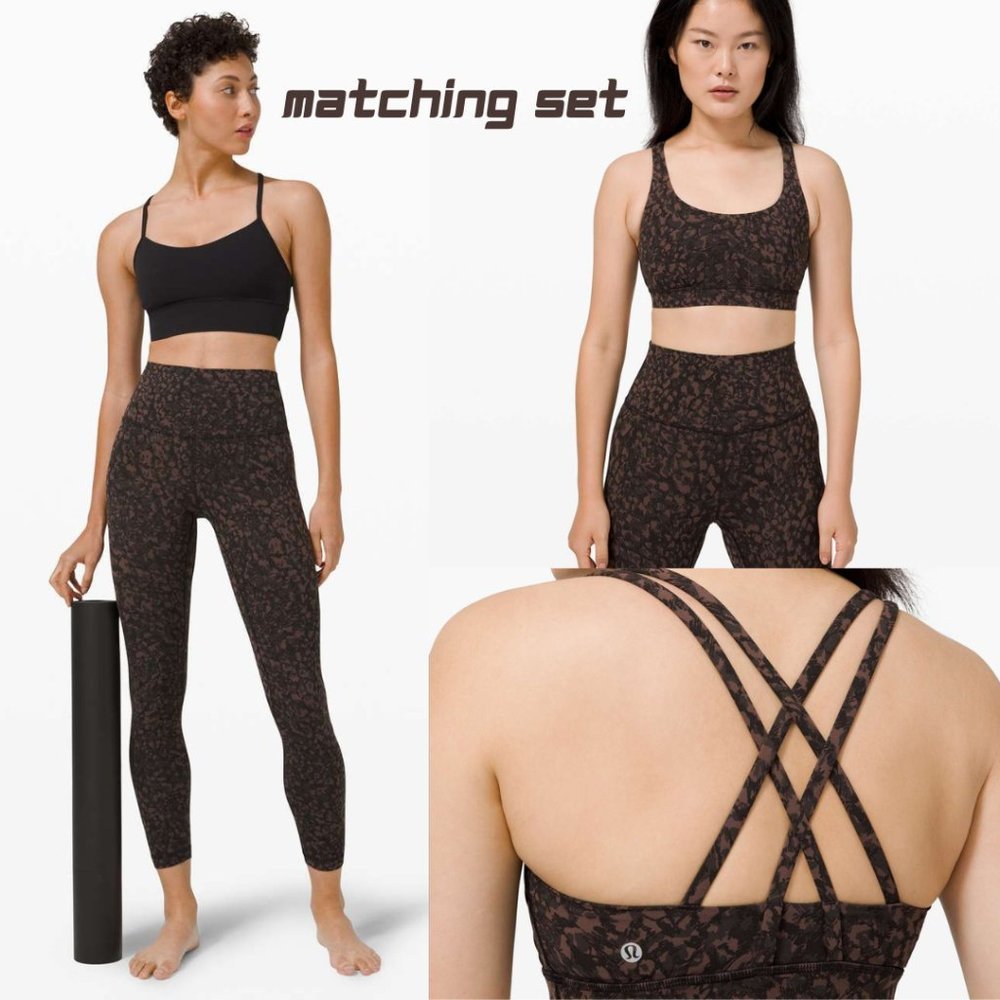 Lululemon set - Black and Brown Leggings & Sports Bra